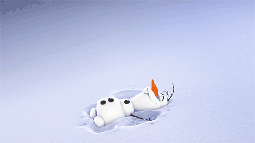 gif olaf in the snow
